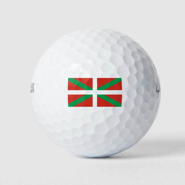 Flag of the Basque Country Golf Balls (Front)