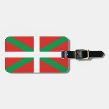 Flag Of The Basque Country  Luggage Tag by kfleming1986 at Zazzle
