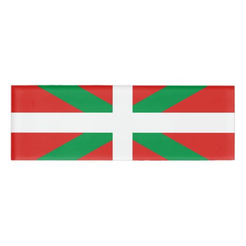 Flag of the Basque Country Name Tag