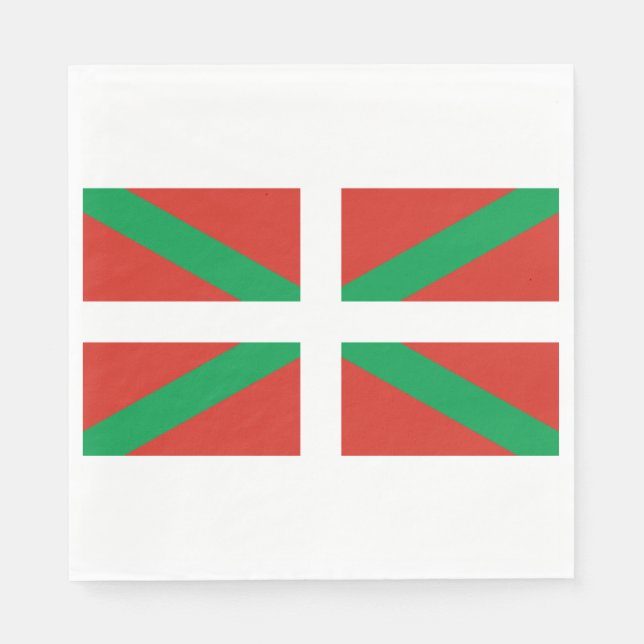 Flag of the Basque Country Napkins (Front)