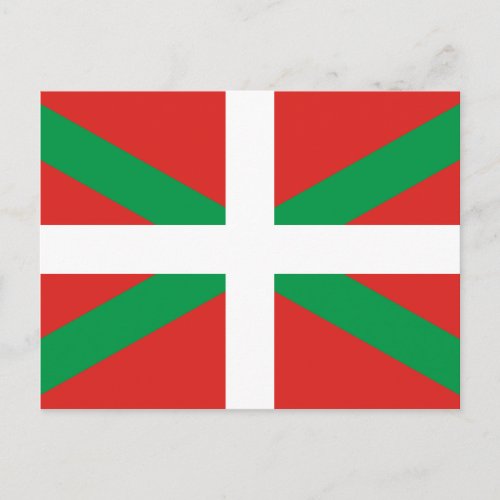 Flag of the Basque Country  Postcard