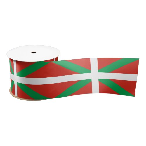 Flag of the Basque Country Satin Ribbon