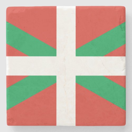 Flag of the Basque Country Stone Coaster