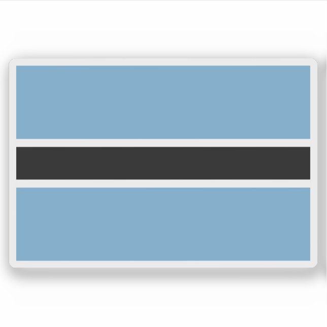 Flag of the Batswana people, Rep. of South Africa Sticker (Front)