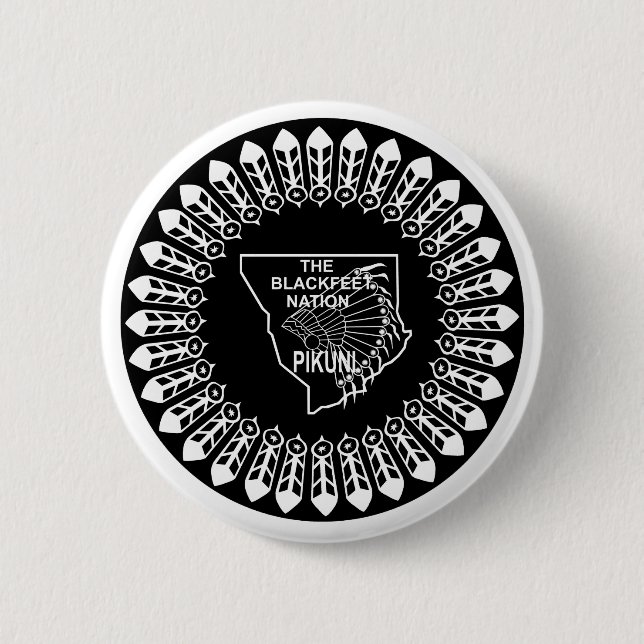Flag of the Blackfeet Nation Button (Front)