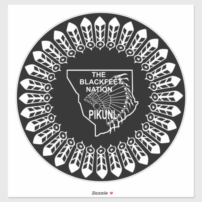 Flag of the Blackfeet Nation Sticker (Sheet)