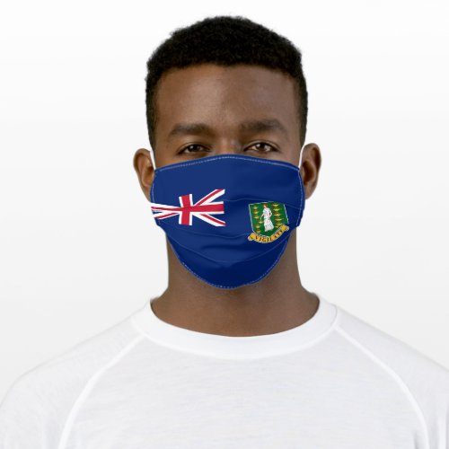 Flag of the British Virgin Islands BVI Adult Cloth Face Mask