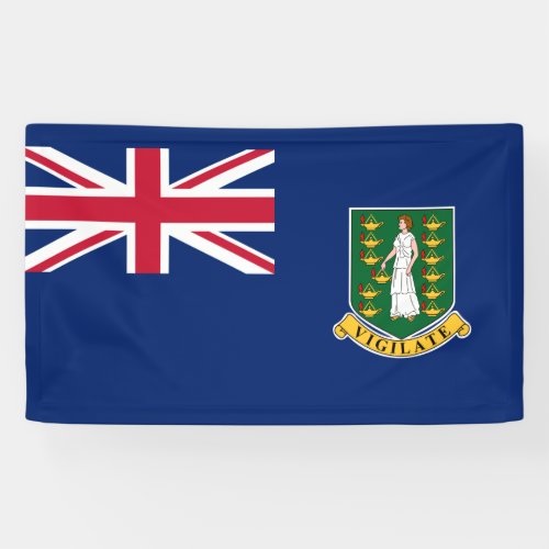 Flag of the British Virgin Islands BVI Banner