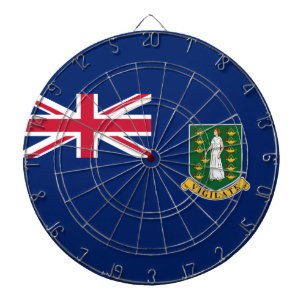 Flag of the British Virgin Islands (BVI) Dart Board