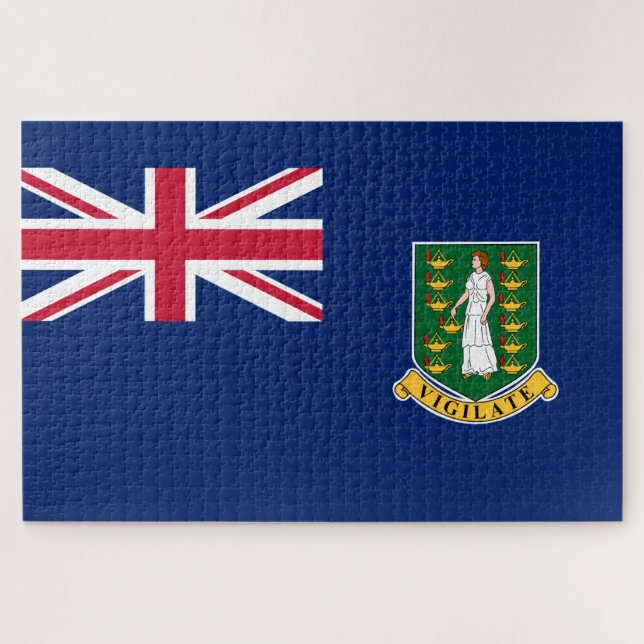 Flag of the British Virgin Islands (BVI) Jigsaw Puzzle (Horizontal)