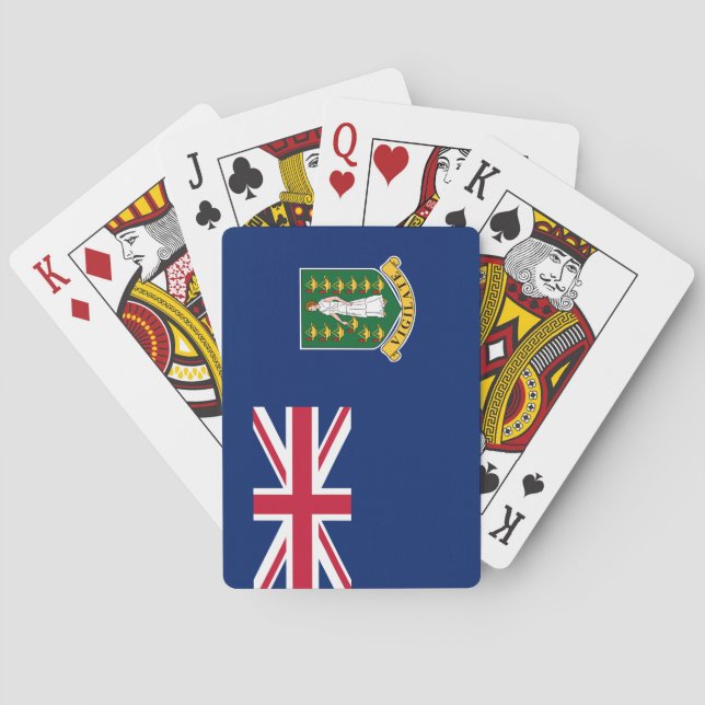 Flag of the British Virgin Islands (BVI) Poker Cards (Back)