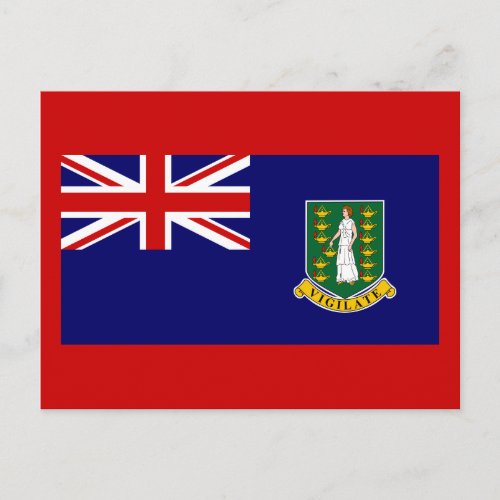 Flag of The British Virgin Islands Postcard