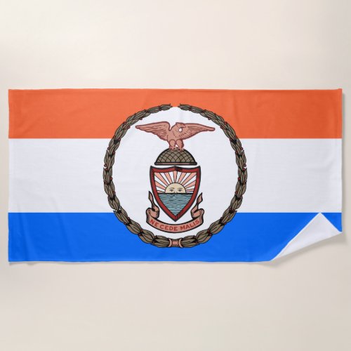 Flag of the Bronx Borough in New York City Beach Towel