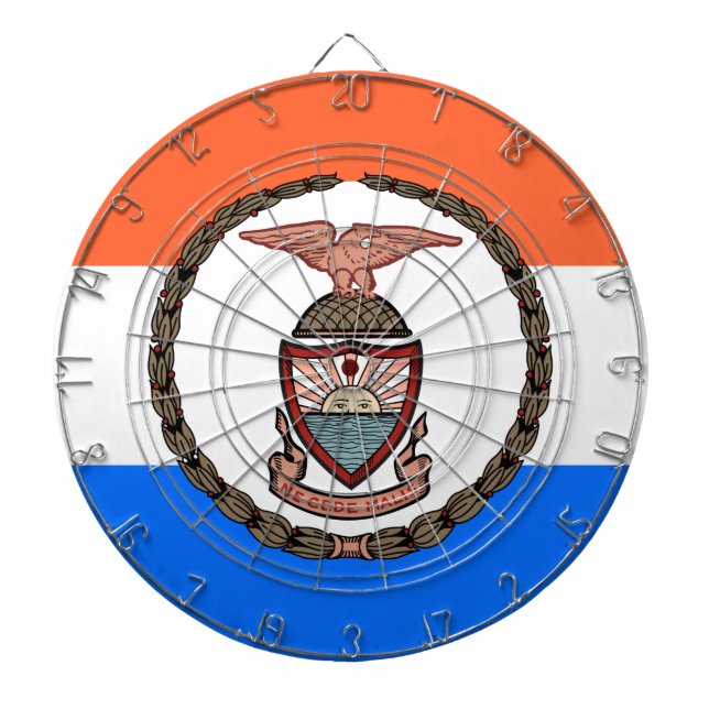 Flag of the Bronx (Borough in New York City) Dart Board (Front)