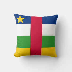 Flag of the Central African Republic Throw Pillow