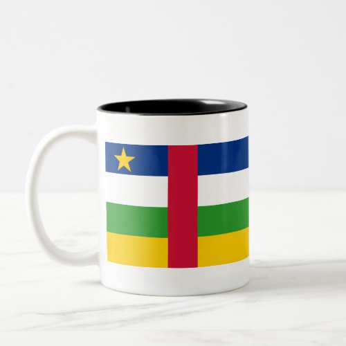 Flag of the Central African Republic Two_Tone Coffee Mug