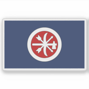 Flag of the Choctaw Brigade, USA Sticker