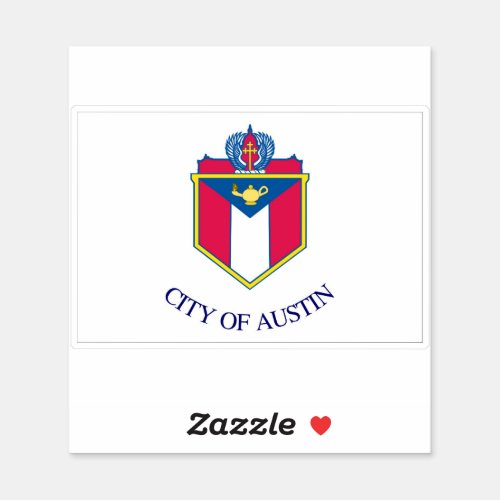Flag of the city of Austin _ Texas Sticker