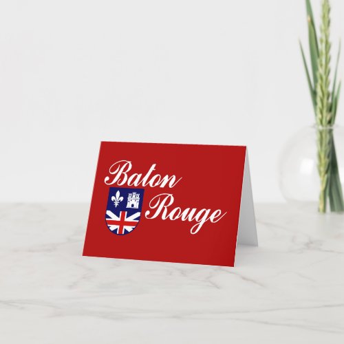 Flag of the city of Baton Rouge Card