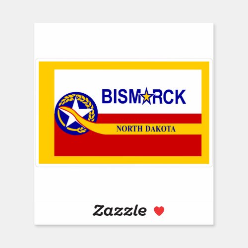 Flag of the city of Bismarck  Sticker