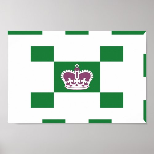 Flag of the city of Charlottetown  Poster