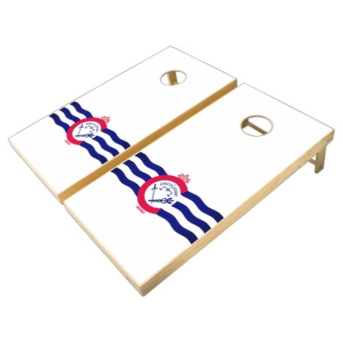 Flag of the City of Cincinnati Ohio Cornhole Set