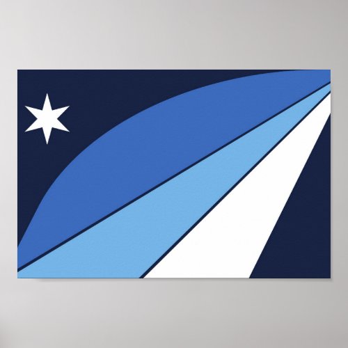 Flag of the city of Columbia _ South Carolina Poster