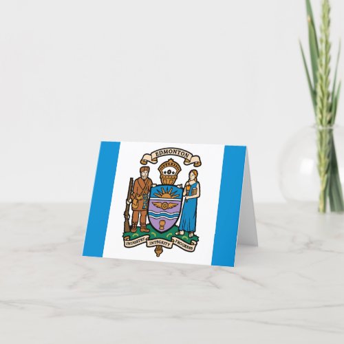 Flag of the city of Edmonton Card