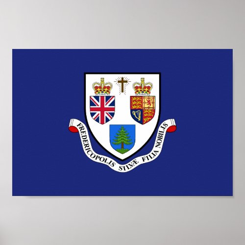 Flag of the city of Fredericton  Poster
