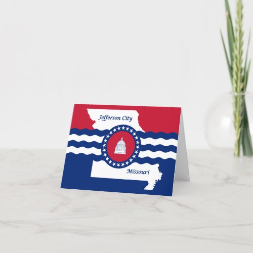 Flag of the city of Jefferson City  Card