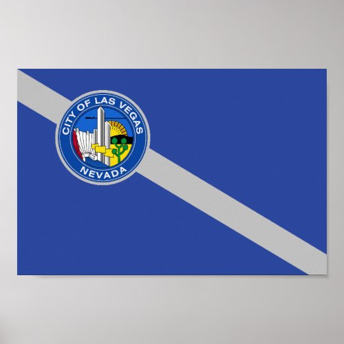 Flag of the city of Las Vegas  Poster