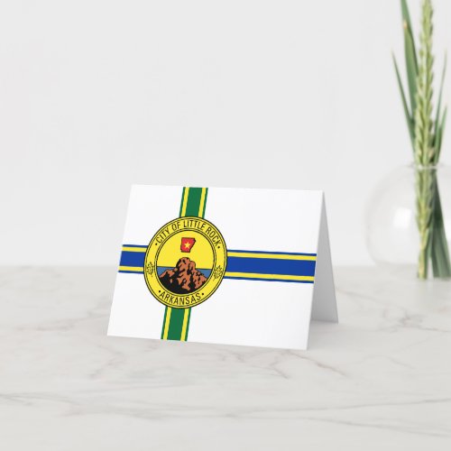 Flag of the city of Little Rock  Card