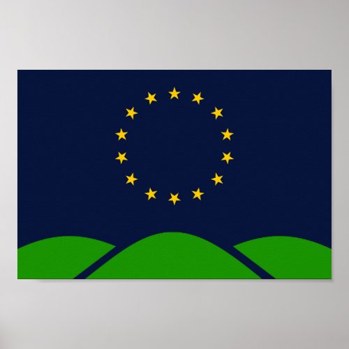 Flag of the city of Montpelier  Poster