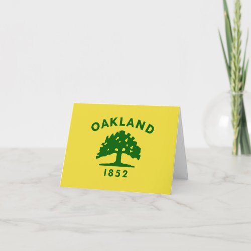 Flag of the city of Oakland Card
