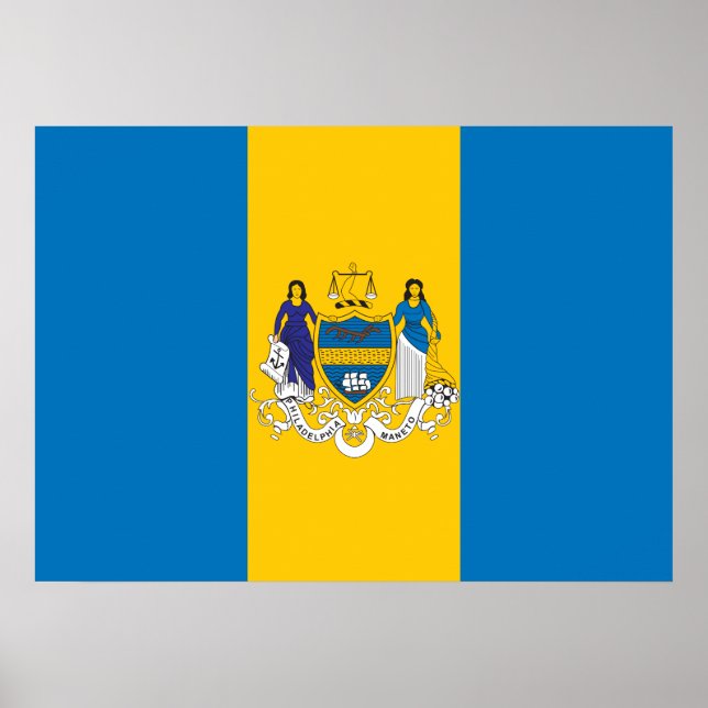 Flag of the city of Philadelphia Poster (Front)