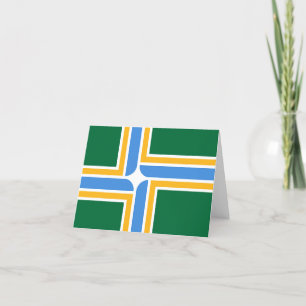 Flag of the city of Portland Card