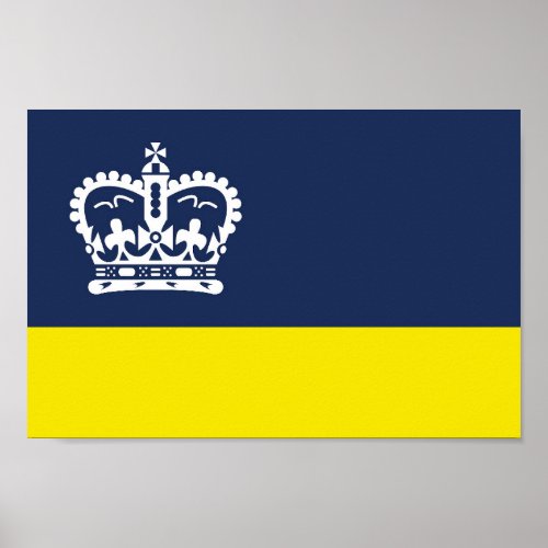 Flag of the city of Regina  Poster