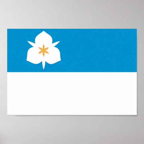 Flag of the city of Salt Lake City Poster