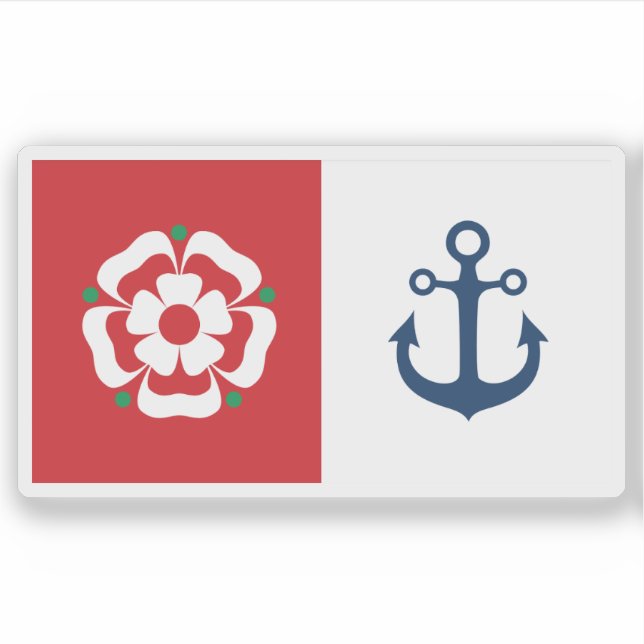 Flag of the city of Southampton, England Sticker (Front)