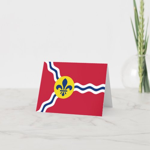 Flag of the city of St Louis Card