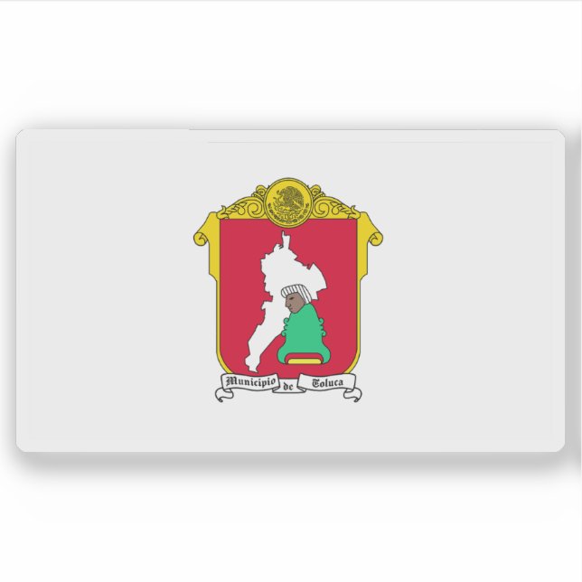 Flag of the city of Toluca de Lerdo, Mexico  Sticker (Front)