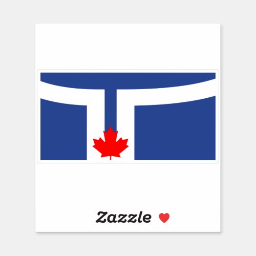Flag of the city of Toronto _ Ontario Sticker
