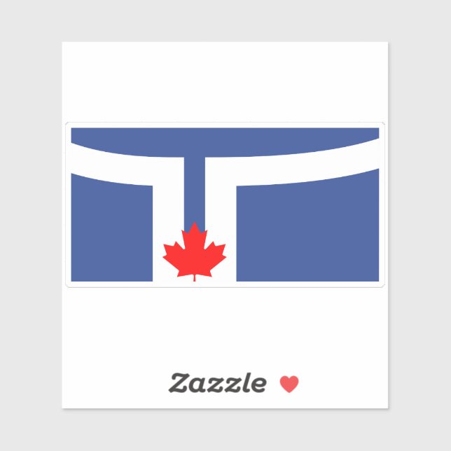 Flag of the city of Toronto - Ontario Sticker (Sheet)