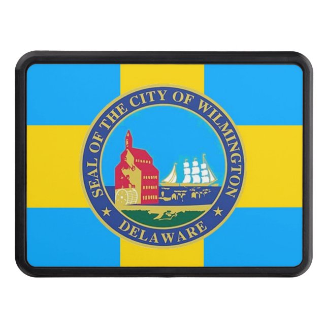 Flag of the City of Wilmington, Delaware Hitch Cover (Front)