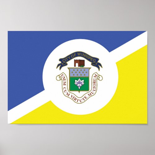 Flag of the city of Winnipeg  Poster