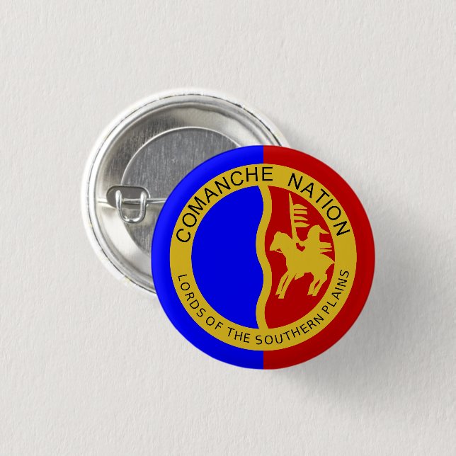 Flag of the Comanche Nation Button (Front & Back)