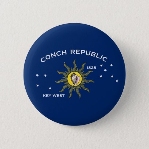 Flag of the Conch Republic Flag of Key West Button