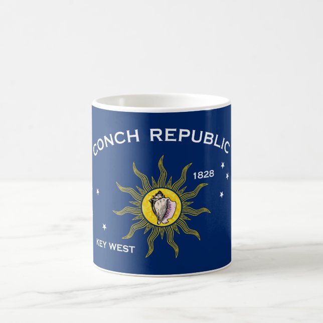 Flag of the Conch Republic, Flag of Key West Coffee Mug (Center)