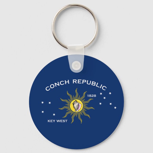 Flag of the Conch Republic, Flag of Key West Keychain (Front)