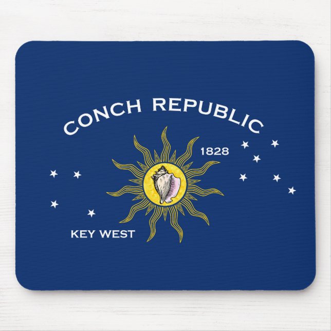 Flag of the Conch Republic, Flag of Key West Mouse Pad (Front)